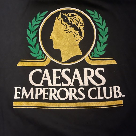 Vintage Jerzees Ceasers Emperors Club High Rollers T-Shirt: 90’s Las Vegas - Picture 2 of 3